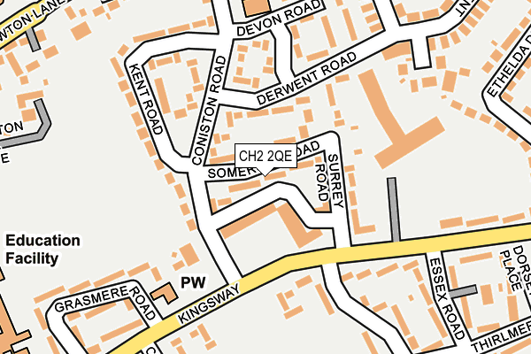 CH2 2QE map - OS OpenMap – Local (Ordnance Survey)