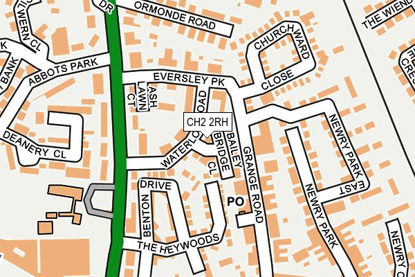 CH2 2RH map - OS OpenMap – Local (Ordnance Survey)