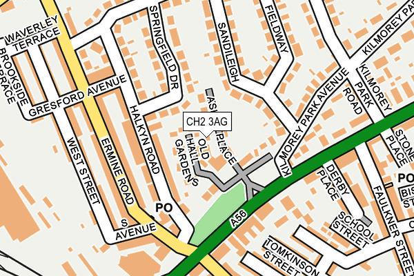CH2 3AG map - OS OpenMap – Local (Ordnance Survey)