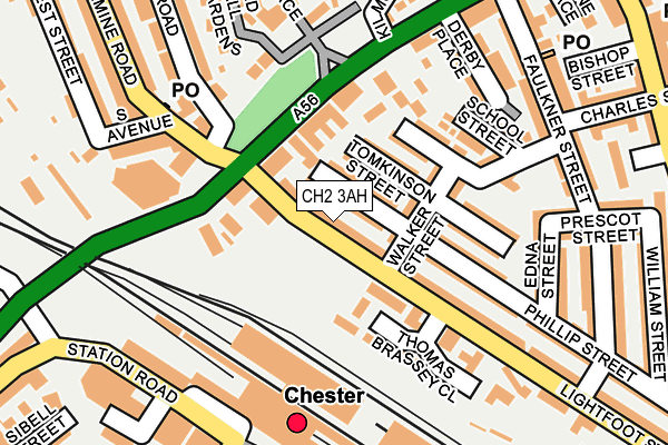 CH2 3AH map - OS OpenMap – Local (Ordnance Survey)