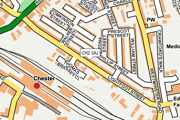 CH2 3AJ map - OS OpenMap – Local (Ordnance Survey)