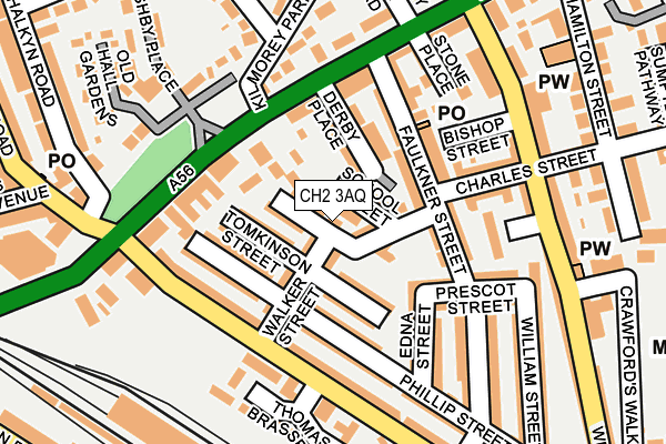 CH2 3AQ map - OS OpenMap – Local (Ordnance Survey)