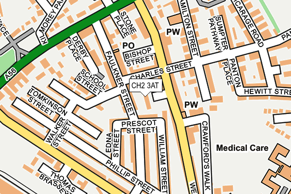 CH2 3AT map - OS OpenMap – Local (Ordnance Survey)