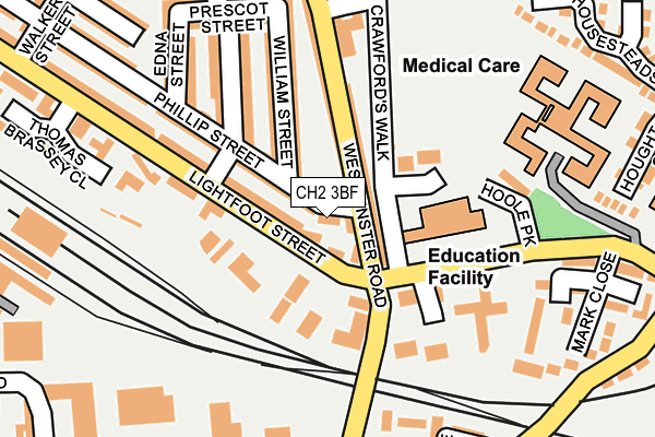 CH2 3BF map - OS OpenMap – Local (Ordnance Survey)