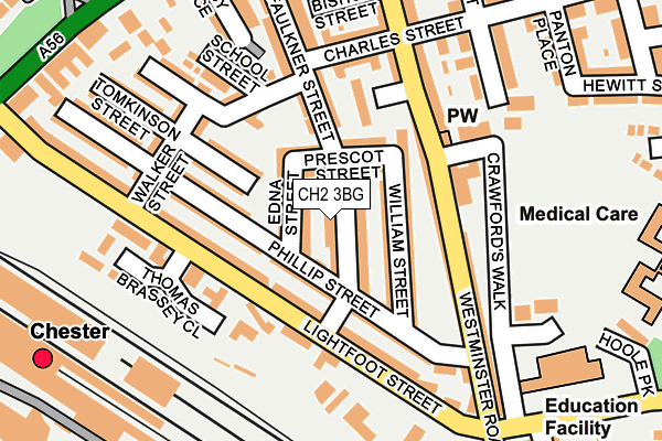 CH2 3BG map - OS OpenMap – Local (Ordnance Survey)