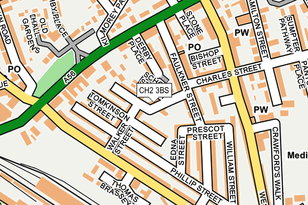 CH2 3BS map - OS OpenMap – Local (Ordnance Survey)