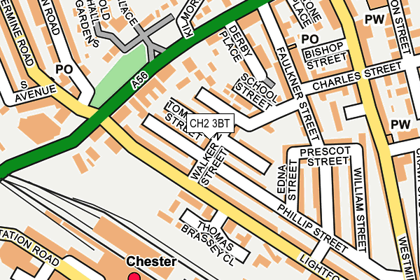 CH2 3BT map - OS OpenMap – Local (Ordnance Survey)