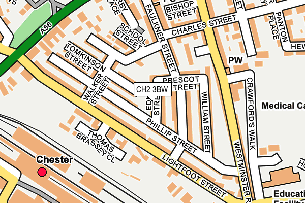 CH2 3BW map - OS OpenMap – Local (Ordnance Survey)