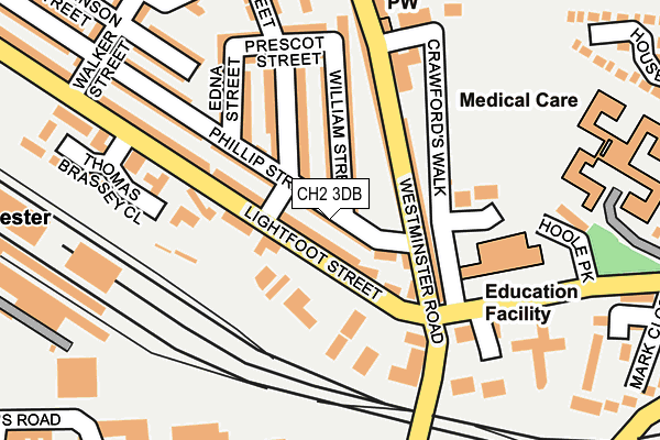 CH2 3DB map - OS OpenMap – Local (Ordnance Survey)