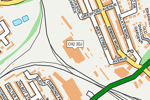 CH2 3DJ map - OS OpenMap – Local (Ordnance Survey)