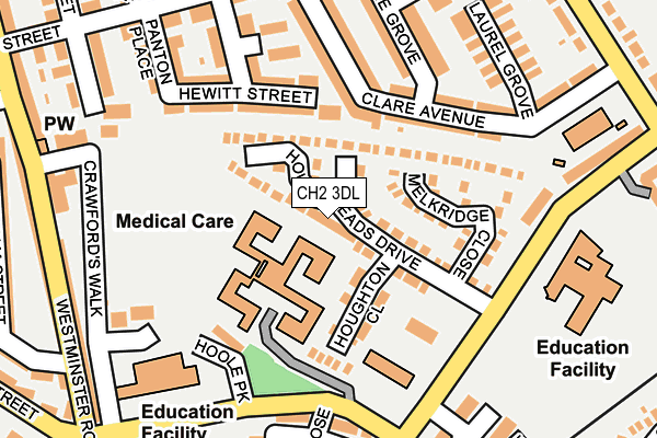 CH2 3DL map - OS OpenMap – Local (Ordnance Survey)