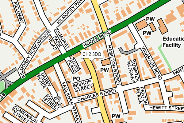 CH2 3DQ map - OS OpenMap – Local (Ordnance Survey)