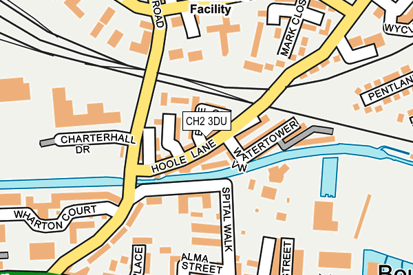 CH2 3DU map - OS OpenMap – Local (Ordnance Survey)