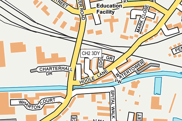 CH2 3DY map - OS OpenMap – Local (Ordnance Survey)