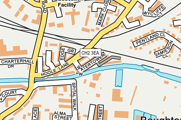 CH2 3EA map - OS OpenMap – Local (Ordnance Survey)