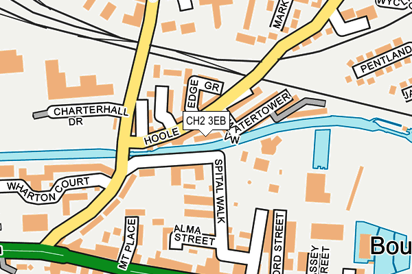 CH2 3EB map - OS OpenMap – Local (Ordnance Survey)
