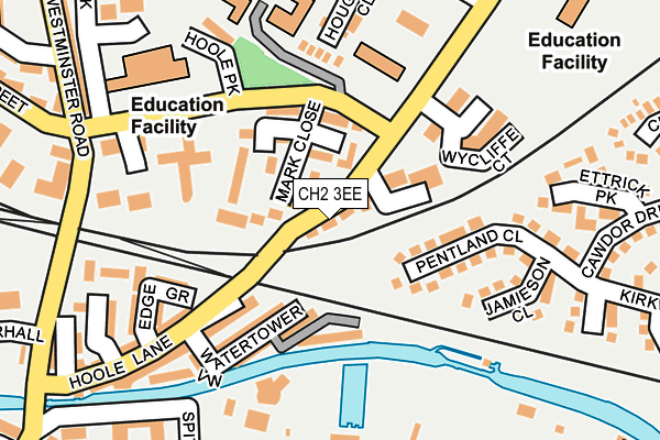 CH2 3EE map - OS OpenMap – Local (Ordnance Survey)