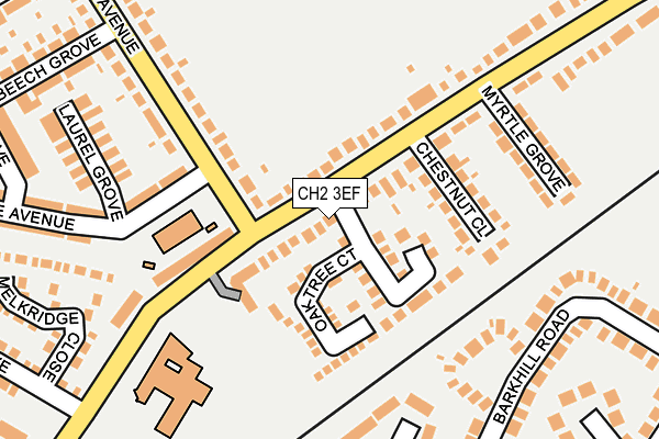 CH2 3EF map - OS OpenMap – Local (Ordnance Survey)