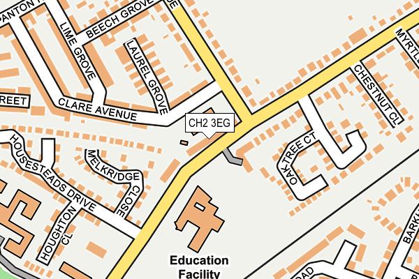 CH2 3EG map - OS OpenMap – Local (Ordnance Survey)