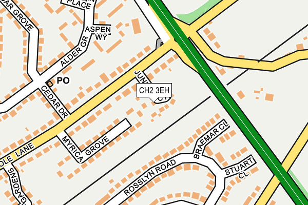CH2 3EH map - OS OpenMap – Local (Ordnance Survey)