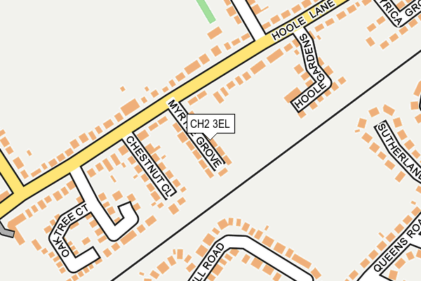 CH2 3EL map - OS OpenMap – Local (Ordnance Survey)
