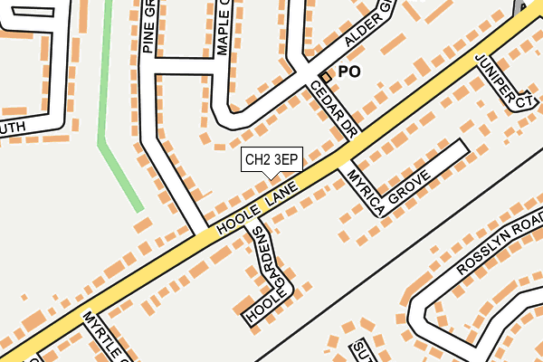 CH2 3EP map - OS OpenMap – Local (Ordnance Survey)