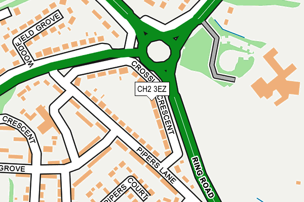 CH2 3EZ map - OS OpenMap – Local (Ordnance Survey)