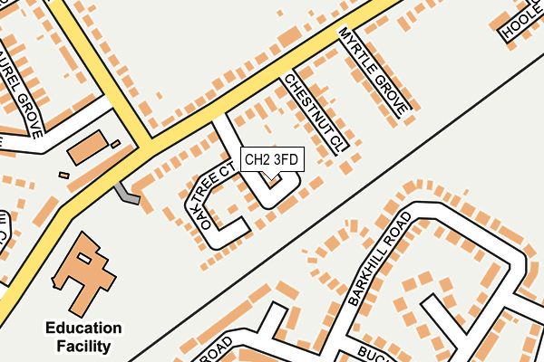 CH2 3FD map - OS OpenMap – Local (Ordnance Survey)