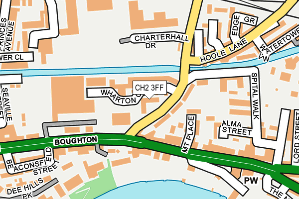 CH2 3FF map - OS OpenMap – Local (Ordnance Survey)