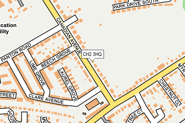 CH2 3HQ map - OS OpenMap – Local (Ordnance Survey)