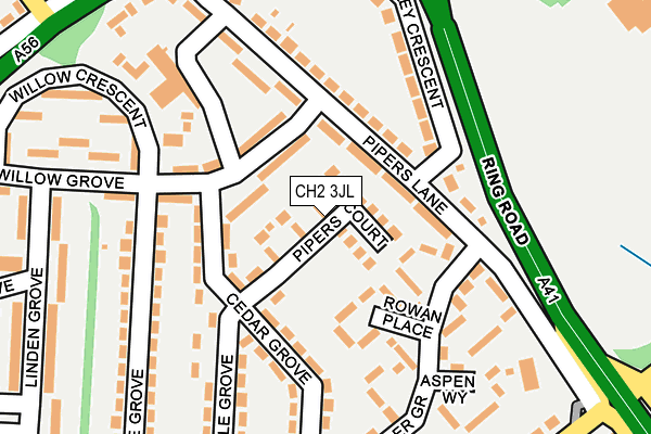 CH2 3JL map - OS OpenMap – Local (Ordnance Survey)