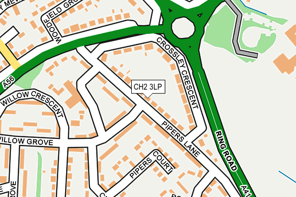 CH2 3LP map - OS OpenMap – Local (Ordnance Survey)