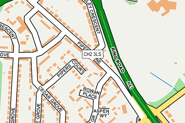 CH2 3LS map - OS OpenMap – Local (Ordnance Survey)