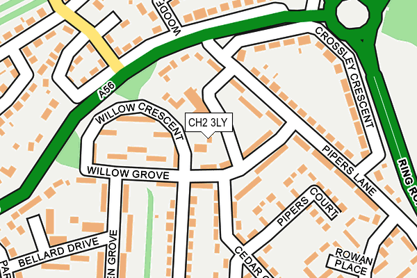 CH2 3LY map - OS OpenMap – Local (Ordnance Survey)