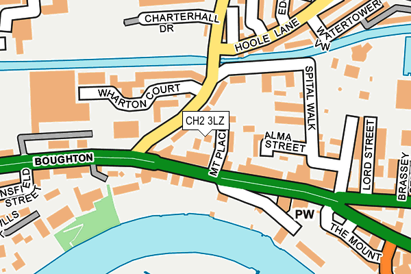 CH2 3LZ map - OS OpenMap – Local (Ordnance Survey)