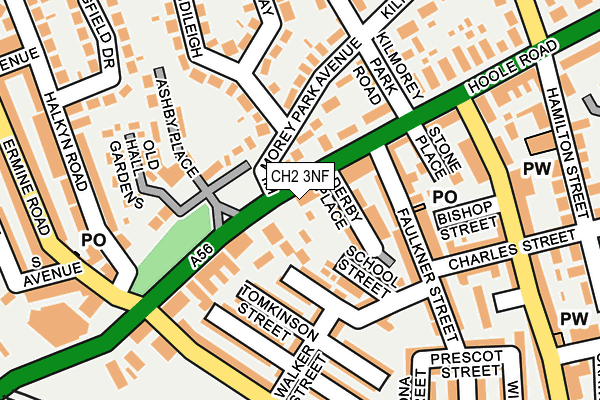 CH2 3NF map - OS OpenMap – Local (Ordnance Survey)