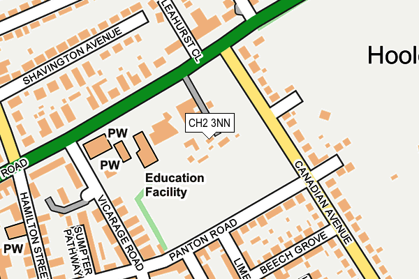 CH2 3NN map - OS OpenMap – Local (Ordnance Survey)