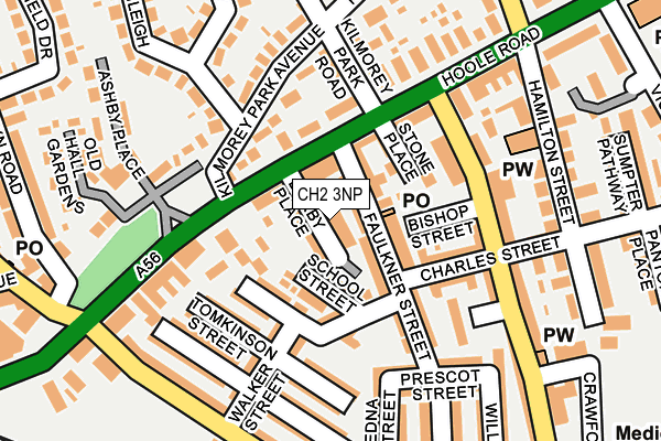 CH2 3NP map - OS OpenMap – Local (Ordnance Survey)
