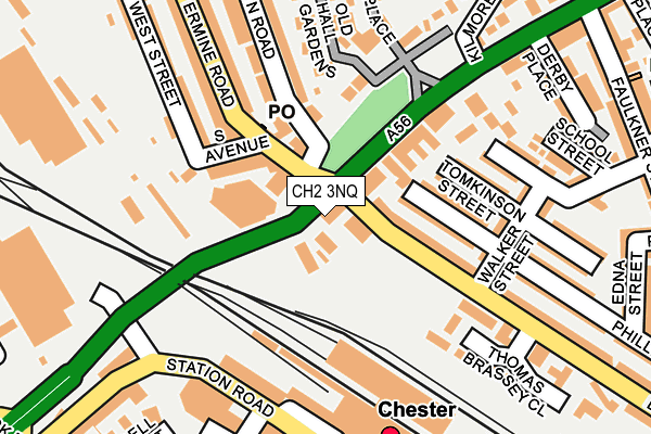 CH2 3NQ map - OS OpenMap – Local (Ordnance Survey)
