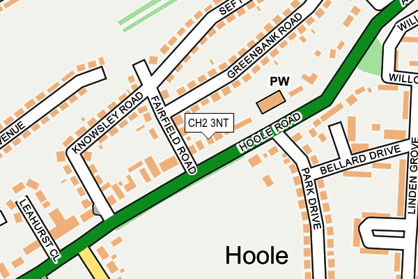 CH2 3NT map - OS OpenMap – Local (Ordnance Survey)