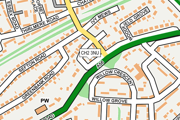 CH2 3NU map - OS OpenMap – Local (Ordnance Survey)