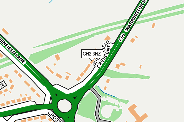 CH2 3NZ map - OS OpenMap – Local (Ordnance Survey)