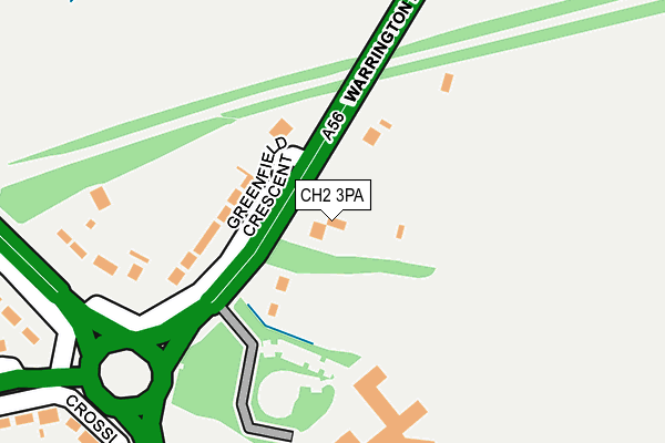 CH2 3PA map - OS OpenMap – Local (Ordnance Survey)