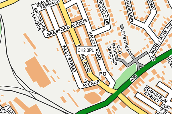 CH2 3PL map - OS OpenMap – Local (Ordnance Survey)