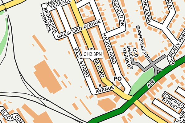 CH2 3PN map - OS OpenMap – Local (Ordnance Survey)