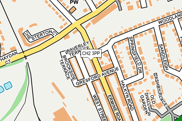 CH2 3PP map - OS OpenMap – Local (Ordnance Survey)