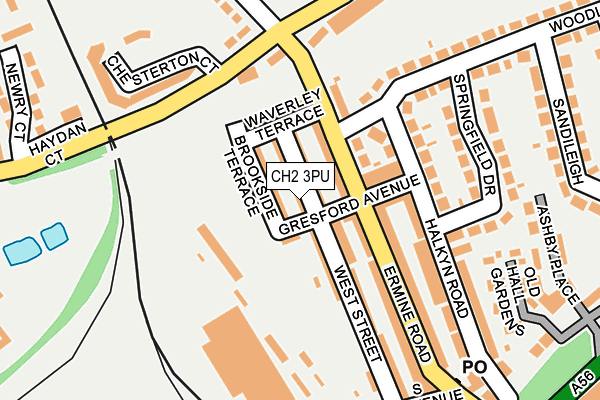 CH2 3PU map - OS OpenMap – Local (Ordnance Survey)