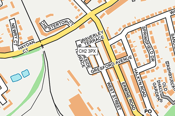 CH2 3PX map - OS OpenMap – Local (Ordnance Survey)