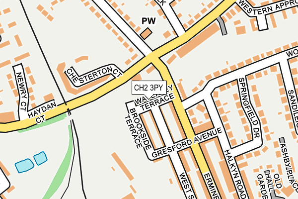 CH2 3PY map - OS OpenMap – Local (Ordnance Survey)