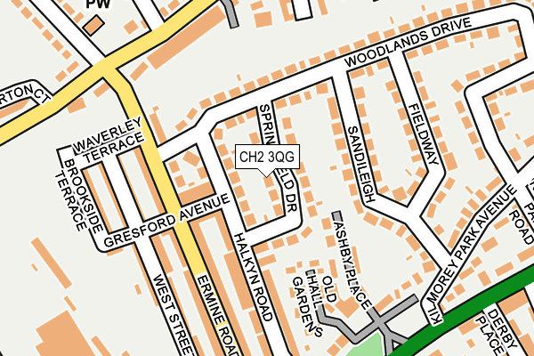 CH2 3QG map - OS OpenMap – Local (Ordnance Survey)